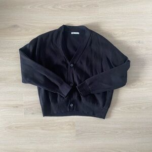 Mens Zara Charcoal Cardigan Size L